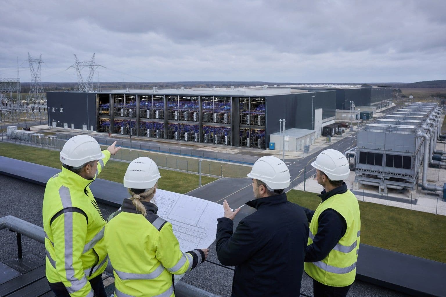 Großer europäischer Rechenzentrumscampus in der Infrastrukturplanung