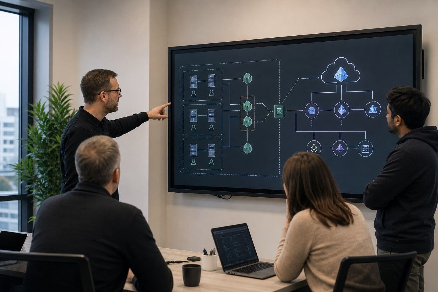 Identity-Team bei der Prüfung einer lokalen und cloudbasierten Verzeichnissynchronisationstopologie