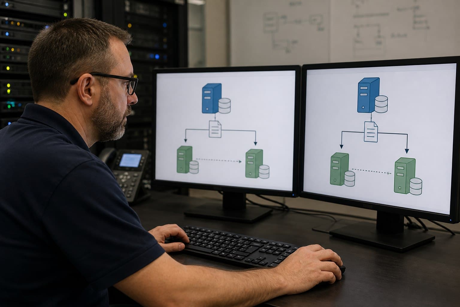 Technische Infrastruktur für SQL-Log-Shipping-Erweiterung